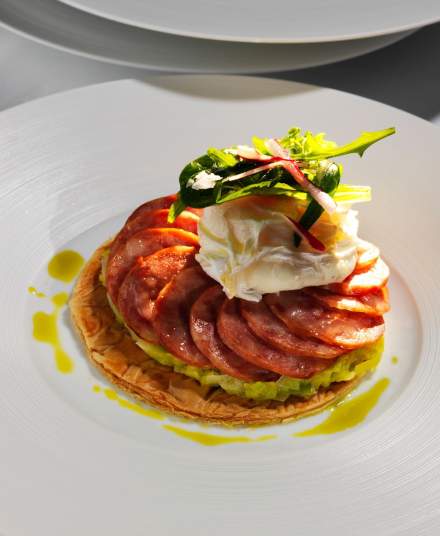 Tarte fine  Morteau, le Bon Accueil